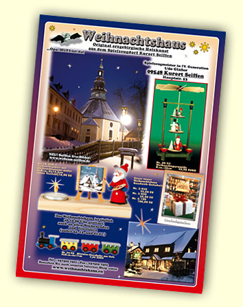Weihnachtshaus Seiffen Katalog Versand