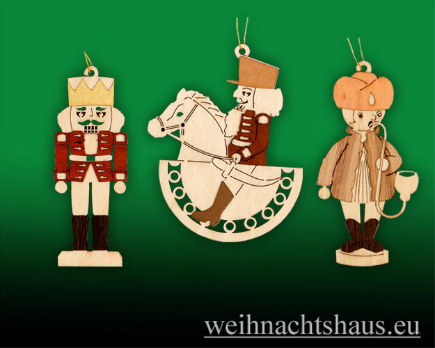 Baumbehang Erzgebirge Deko zum Hängen aus Holz Weihnachtsbehang Weihnachtsdeko
