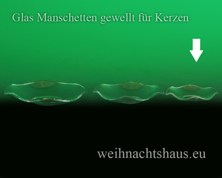 Glas Tropfschutz für Pyramidenkerzten Manschette Glasmanschette