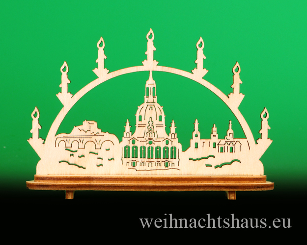 Schwibbogen Dresden Miniatur klein dresdener Lichterbogen Frauenkirche
