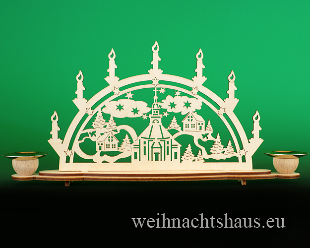 Schwibbogen Seiffen für Kerzen Erzgebirge Lichterbogen